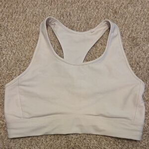 DSG Cream Racerback Sports Bra